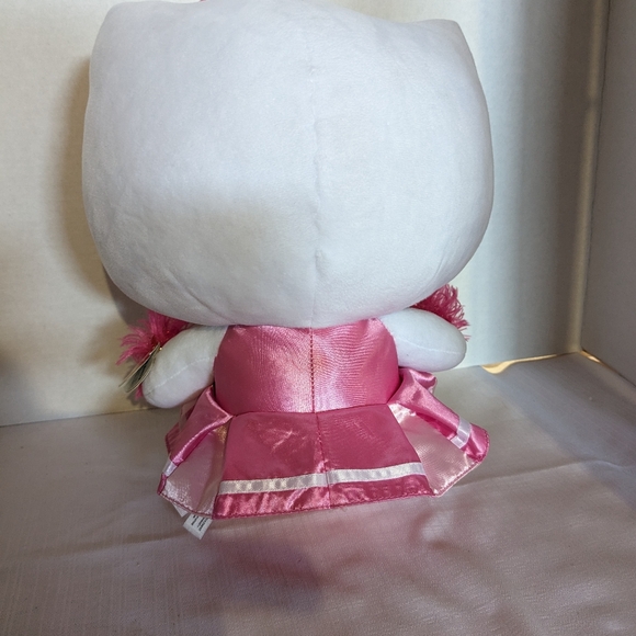 Hello Kitty Ty Beanie Buddy Baby cheerleader with pom pom 11" plush toy with tag - Picture 9 of 13